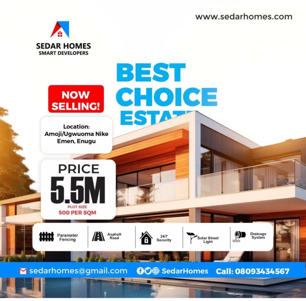 Best Choice Estate - 500sqm Plot - ₦5.5M