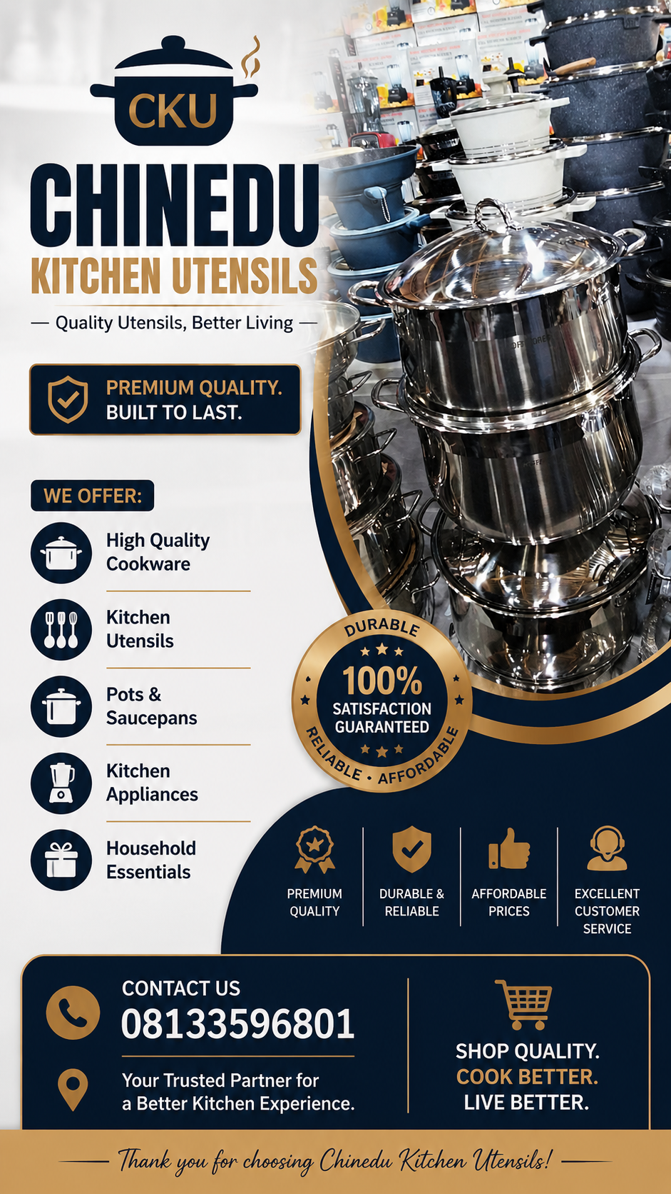Chinedu Kitchen Utensils